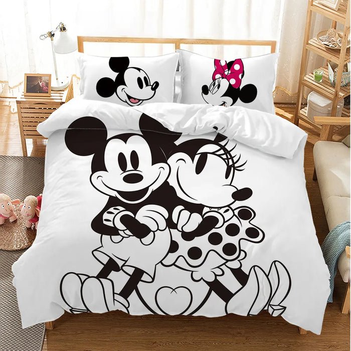 Mickey And Minnie Printed Bedding Gift Set