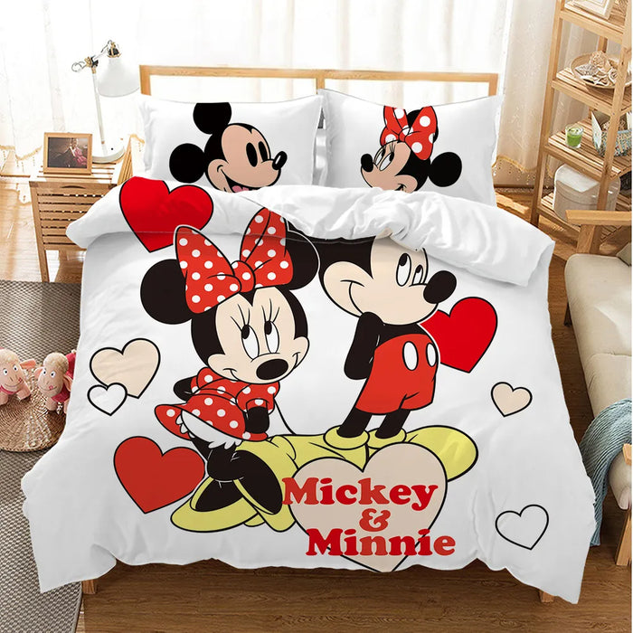 Mickey Minnie Printed Bedding Cover Set