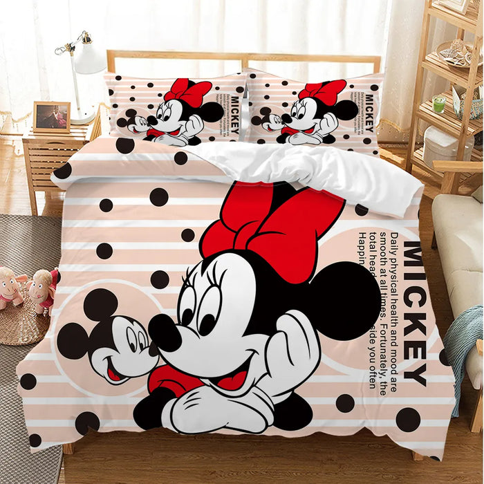 Mickey Minnie Printed Bedding Set