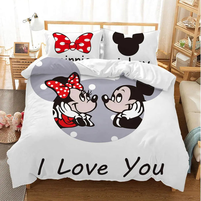 Mickey Mouse Printed Bed Cover Set