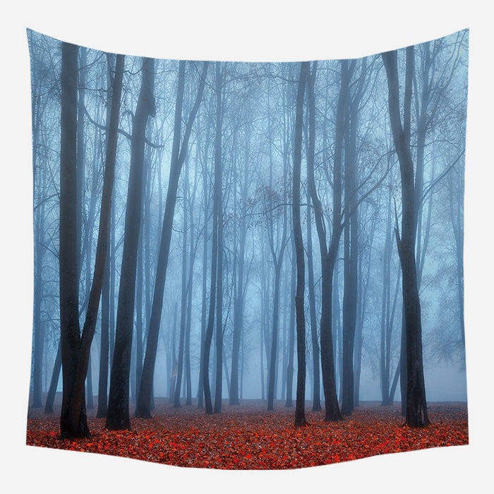 Long Forest Trees Tapestry Wall Hanging Tapis Cloth