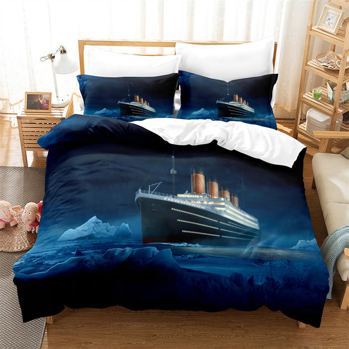 3D Ship Printed Bedding Set