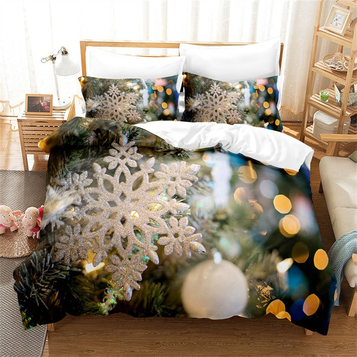 Christmas Decorations Duvet Cover Bedding Set