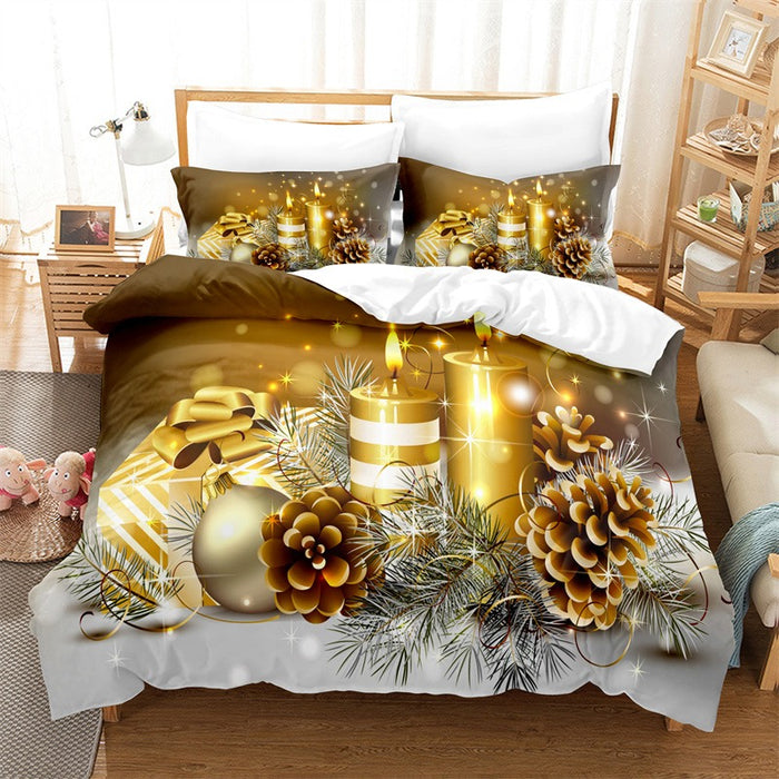 Christmas Decorations Duvet Cover Bedding Set