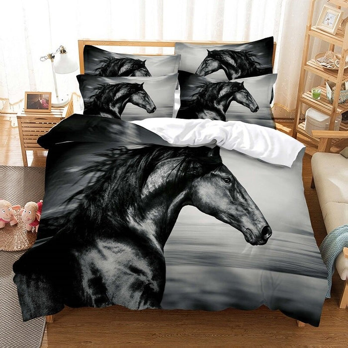 3D Horse Printed Bedding Set