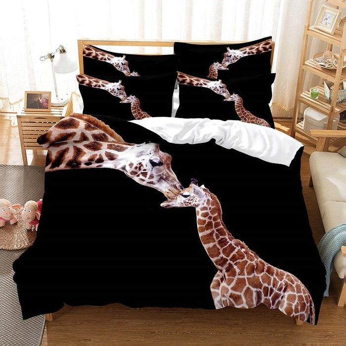 Giraffe Printed Bedding Set