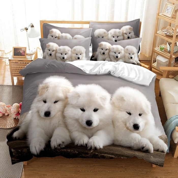 3D Puppy Bedding Set