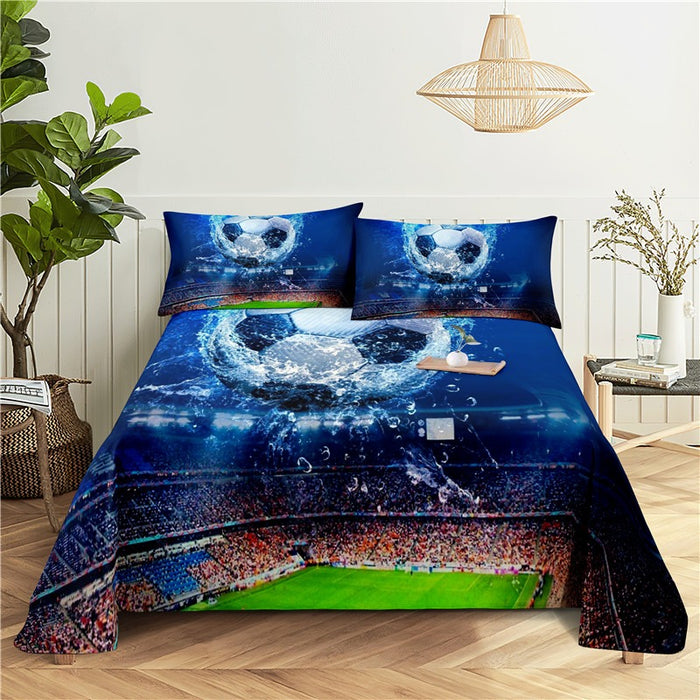 Football Print Bedding Set