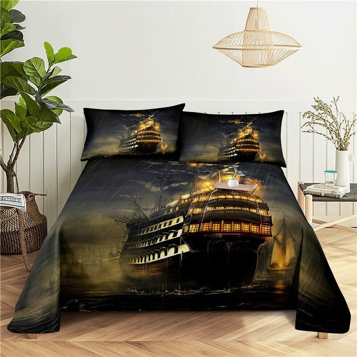 Cruise Ship Printed Bedding Set