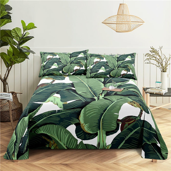 Banana Leaf Print Bedding Set