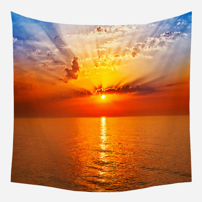 Sunset Beauty Tapestry Wall Hanging Tapis Cloth Wall Hanging Tapis Cloth
