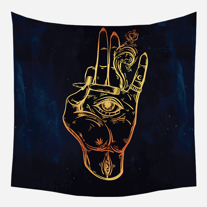 Smoking Hand Wall Tapestry - Unique and Versatile Home Decor
