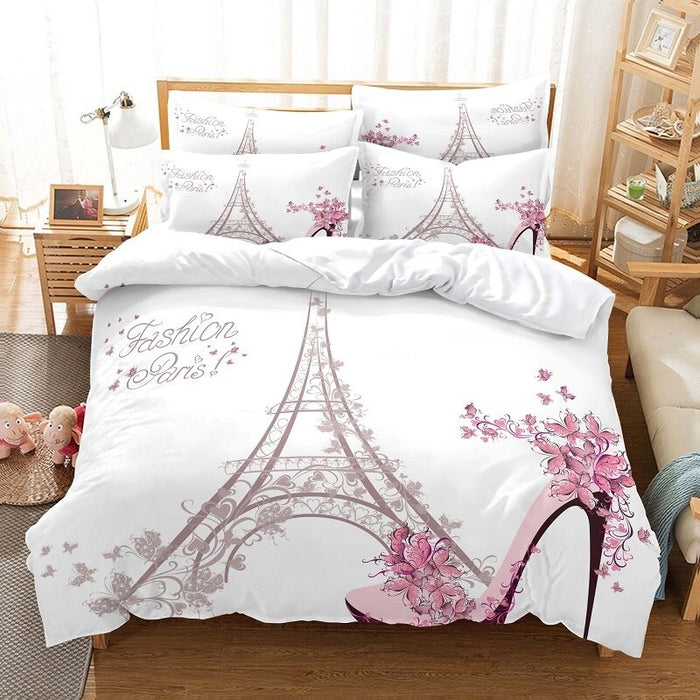 Gorgeous Eiffel Tower Duvet Bedding Set