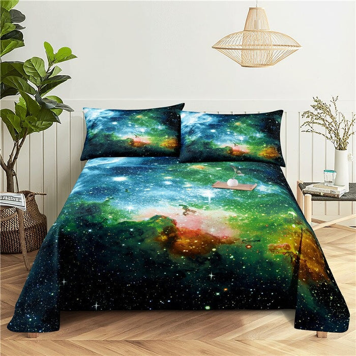 Starry Universe Print Bedding Set