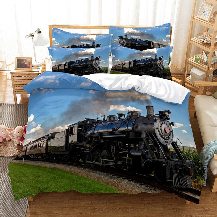3D Train Printed Bedding Set