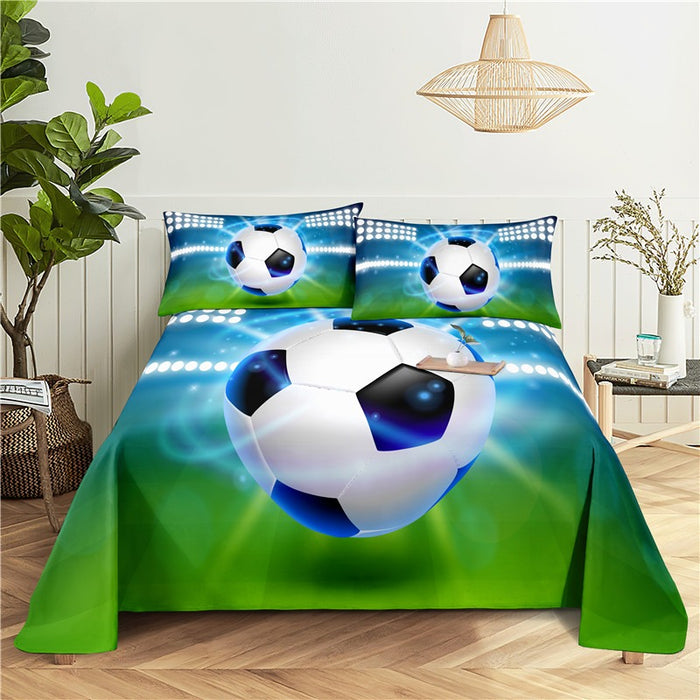 Football Print Bedding Set