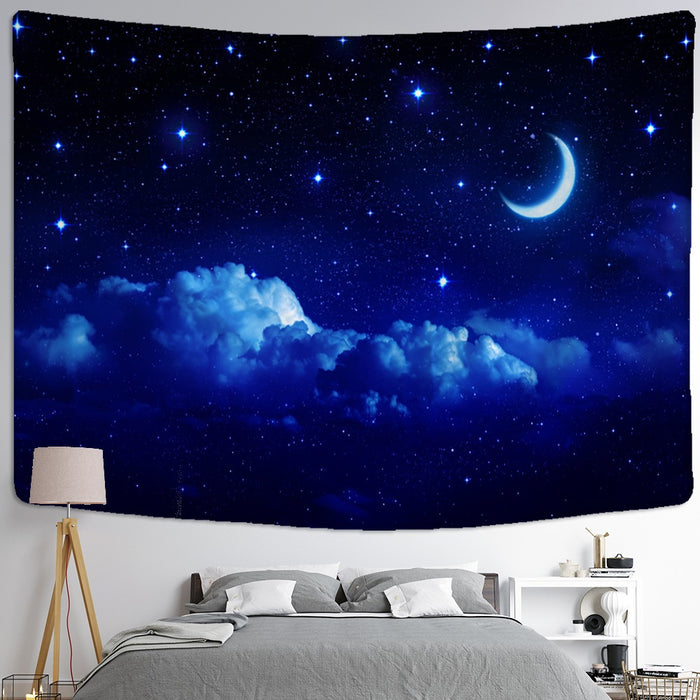 Starry Night View Tapestry Wall Hanging Tapis Cloth