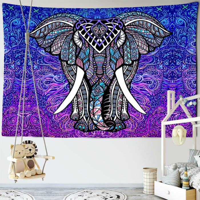 Bohemian Mural Elephant Tapestry Wall Hanging Tapis Cloth