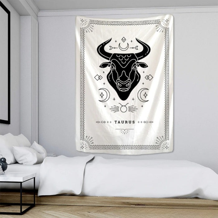 White Divination Tapestry Wall Hanging Tapis Cloth