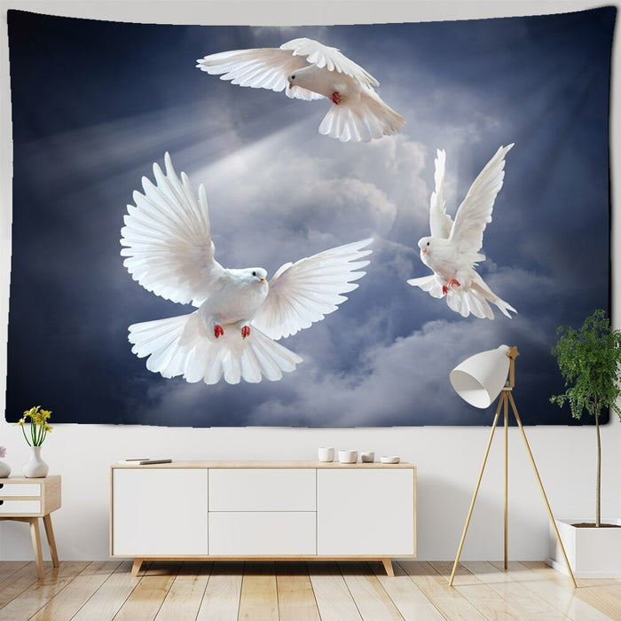 Pigeon Psychedelic Tapestry Wall Hanging Tapis Cloth