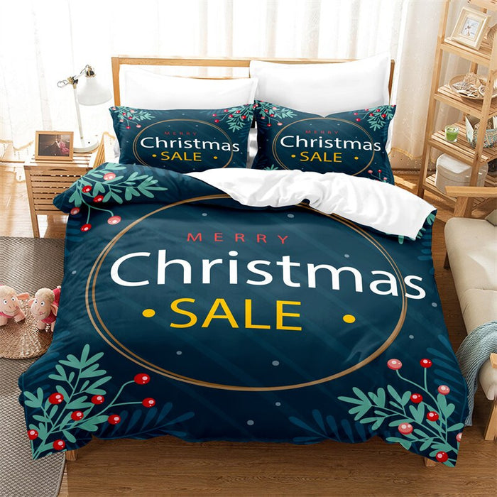 Christmas Theme Duvet Cover Bedding Set