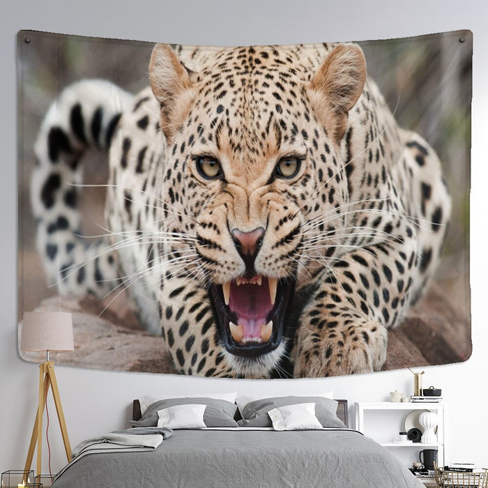 Leopard Solid Color Tapestry Wall Hanging Tapis Cloth