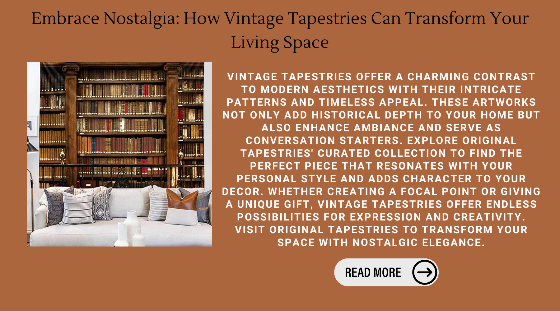 Embrace Nostalgia: How Vintage Tapestries Can Transform Your Living Space