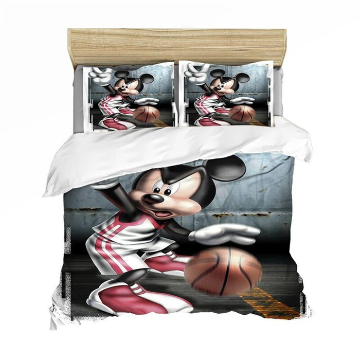 Animated Mickey Printed Bedding Set