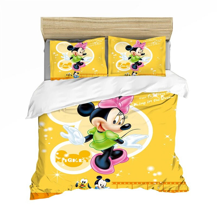 Animated Minnie Printed Bedding Set