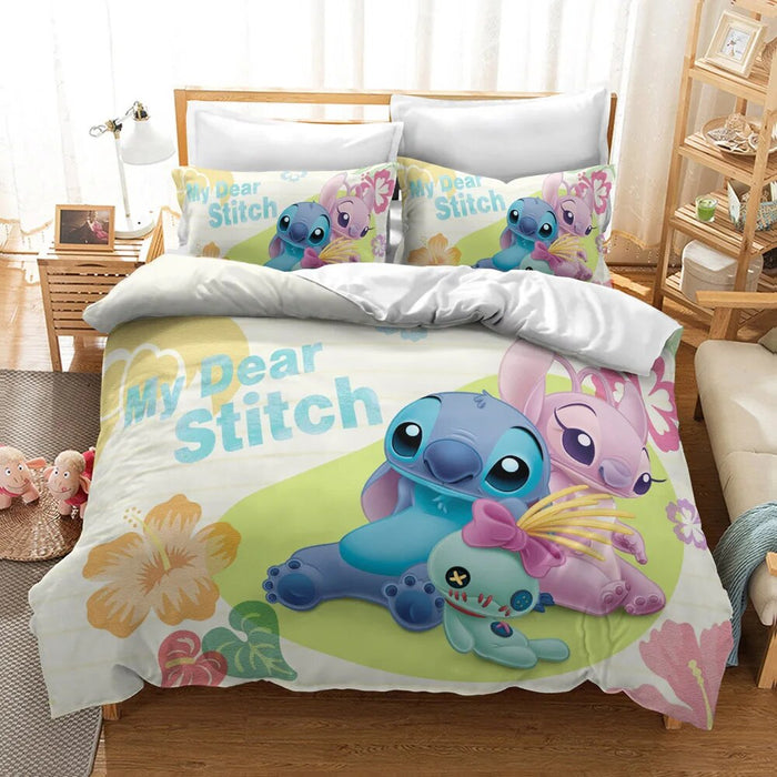 Cartoon Printed Duvet Cover Set