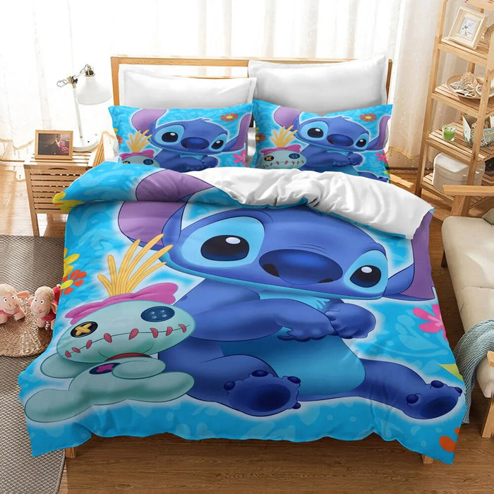 Cartoony Themed Print Bedding Set