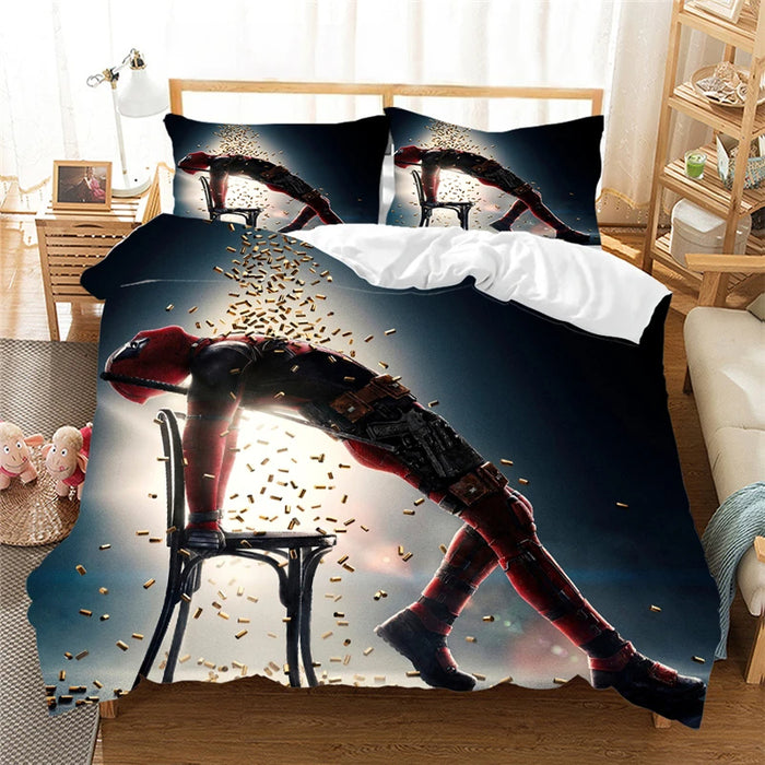 Deadpool Duvet Bed Cover Set