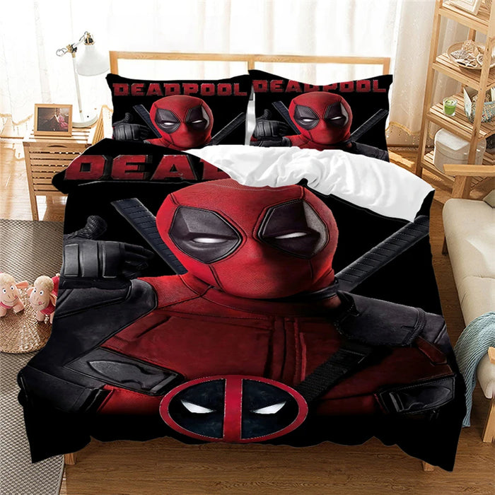 Deadpool Printed Bed Cover Set