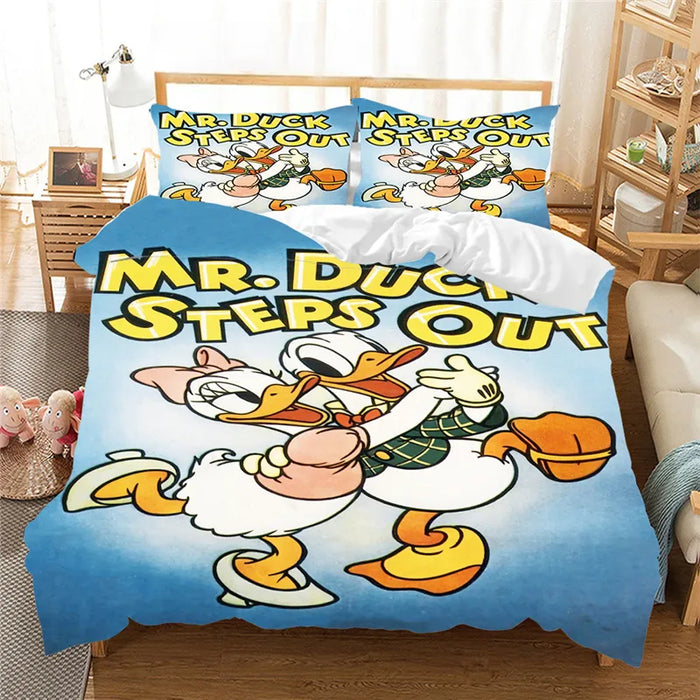 Donald Duck Daisy Printed Bedcover Set