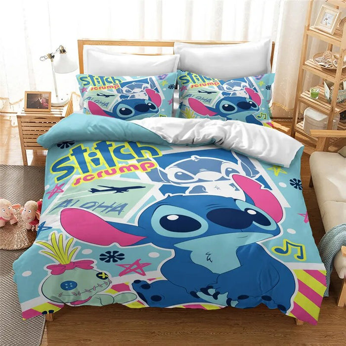 Elegant Cartoon Pattern Complete Bedding Set