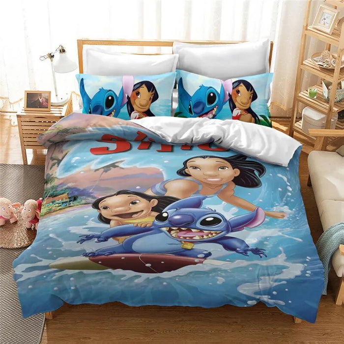 Elegant Cartoony Patterned Complete Bedding Set