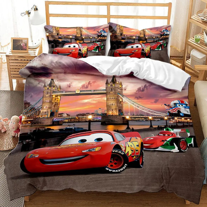 McQueen Cars Printed Bedding Cover Set