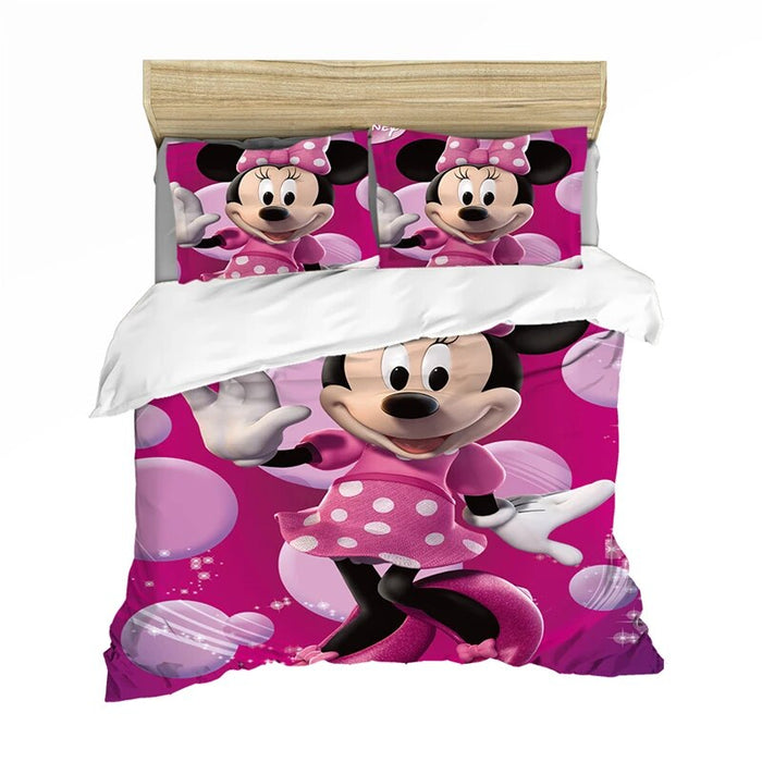 Mickey And Minnie Duvet And Pillow Cover