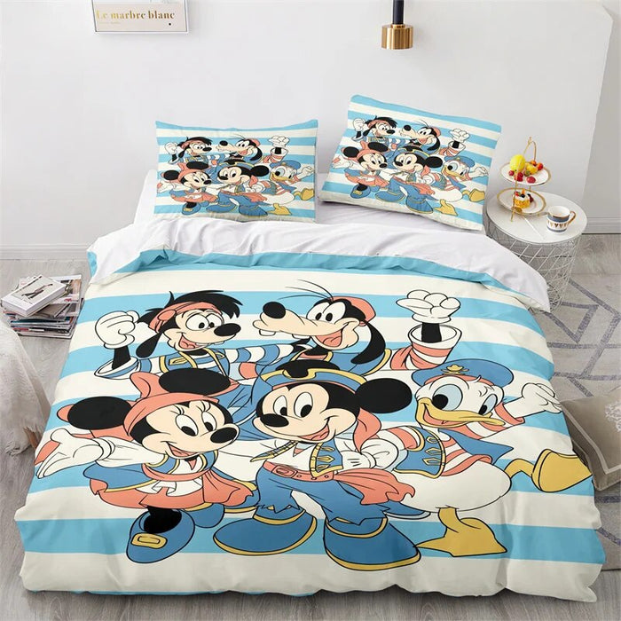 Mickey Mouse Characters Printed Bedding Set