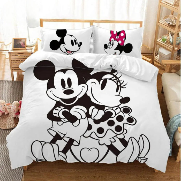 Mickey Mouse Print Bedding Set