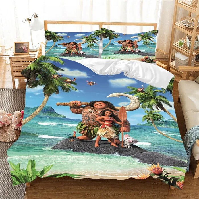 Moana Printed Pillowcase With Duvet Cover