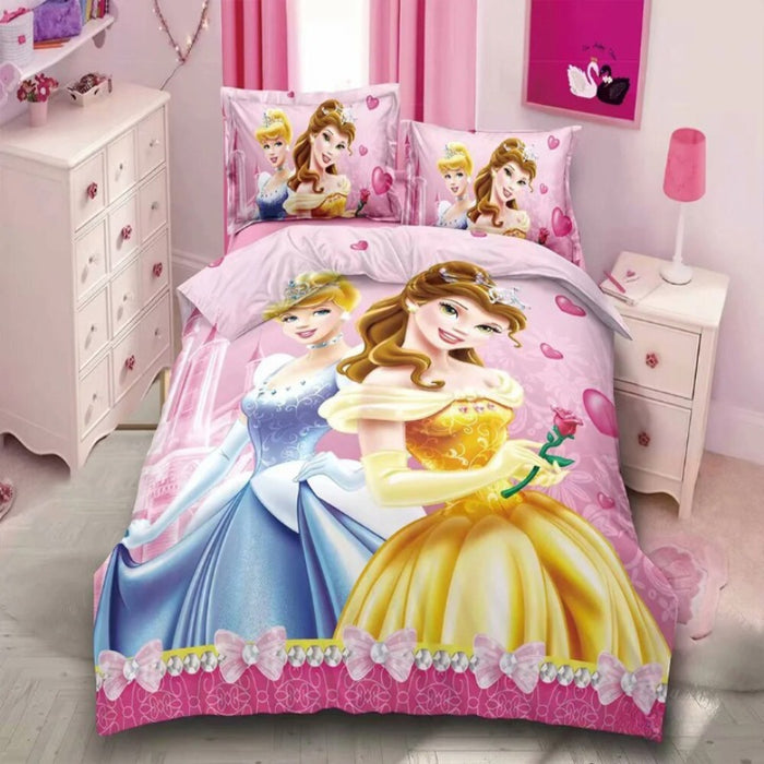 Princess Theme Pillowcase With Duvet Cover