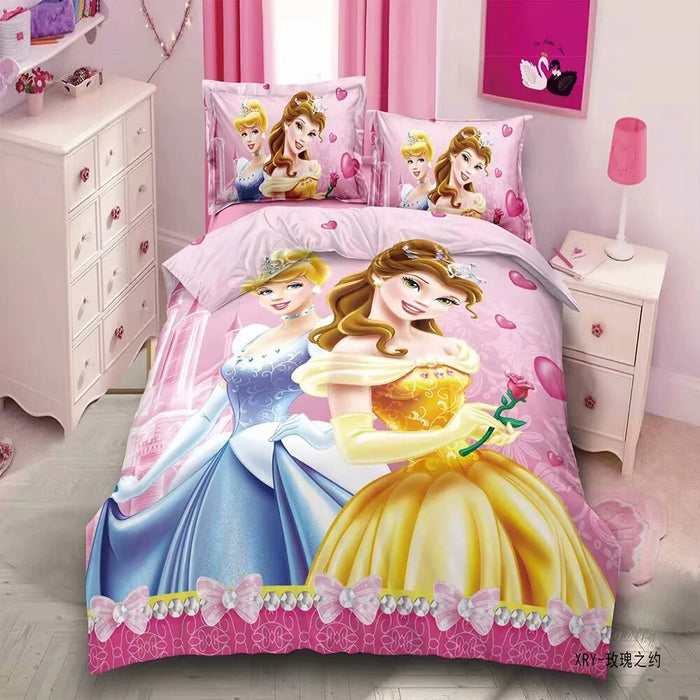 Princess Themed Pillowcase With Duvet Cover
