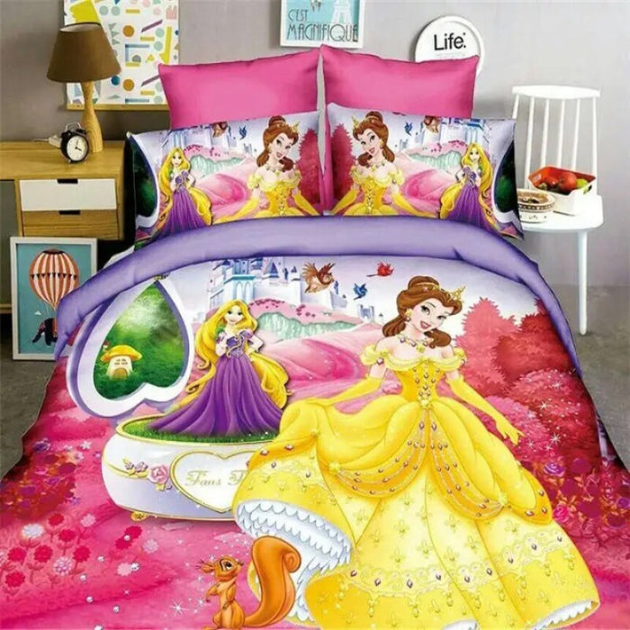 Princess Themed Pillowcase With Duvet Covers
