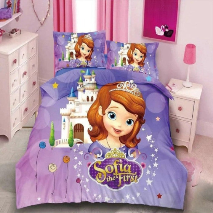Princess With Star Print Bedding Set