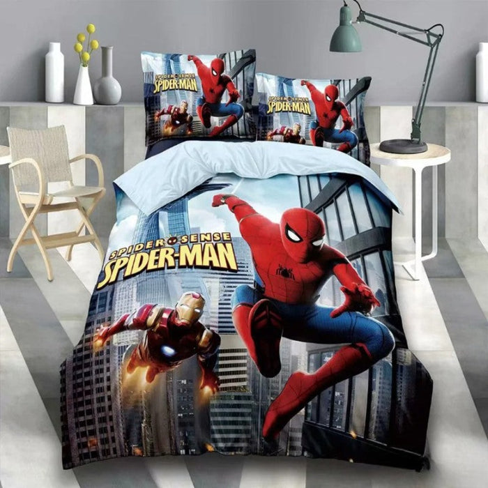 Spider Man Themed Bed Cover Set