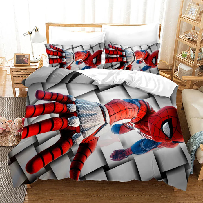 Spiderman Cartoon Themed Bedding Set