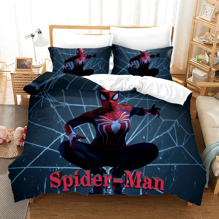 Spiderman Themed Duvet Bed Cover Set