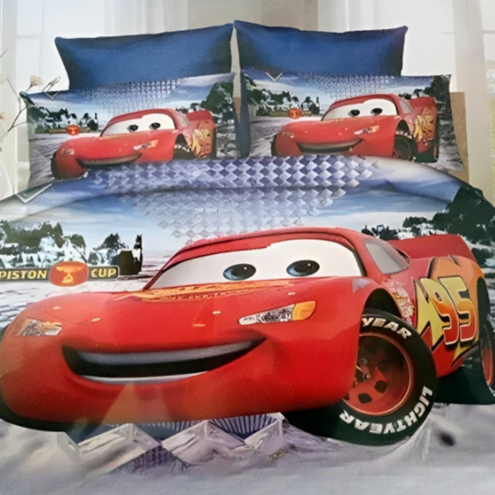 Cartoon Lightning McQueen Bedding Set