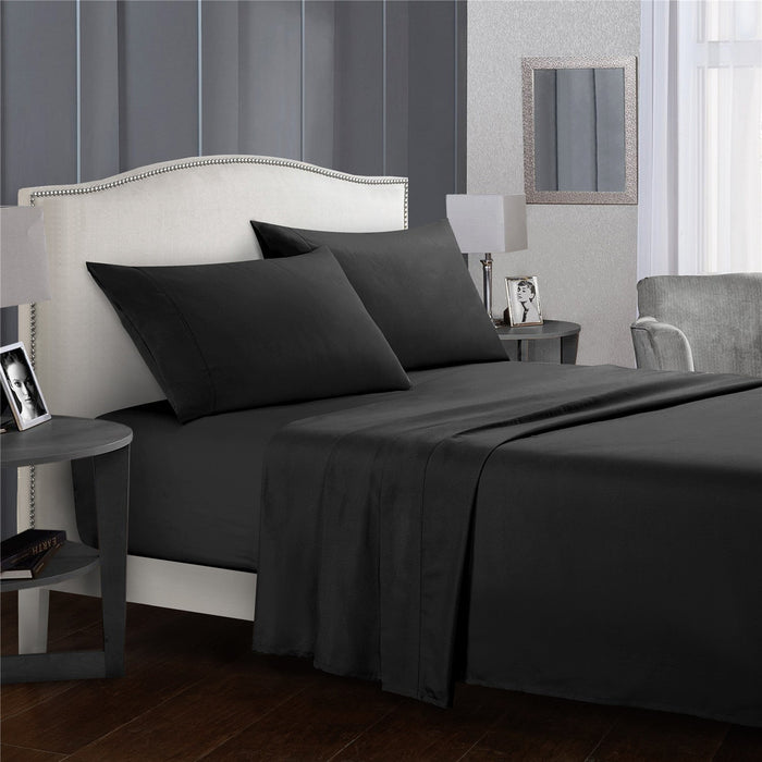 Comfy Bedsheet Set Brushed Microfiber 1800 Bedding - Wrinkle, Fade, Stain Resistant - 4 Piece